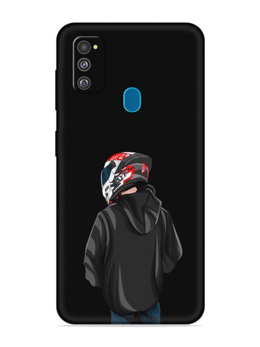 Motorcycle Rider Embossed Soft Silicone Case for Samsung Galaxy M30S