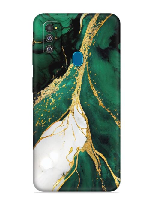 Blue Marble Art Embossed Soft Silicone Case for Samsung Galaxy M30S Zapvi