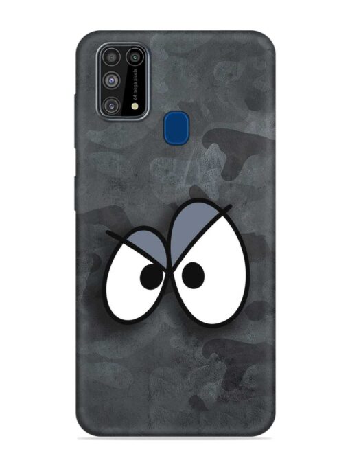 Big Eyes Night Mode Embossed Soft Silicone Case for Samsung Galaxy M31 Zapvi