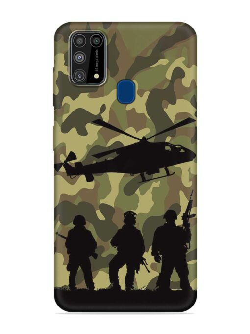 Army Heros Embossed Soft Silicone Case for Samsung Galaxy M31 Zapvi