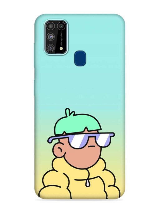 Doodles Cool Character Embossed Soft Silicone Case for Samsung Galaxy M31 Zapvi