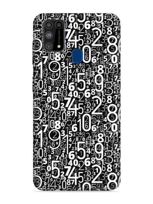 Many Numbers Different Embossed Soft Silicone Case for Samsung Galaxy M31 Zapvi