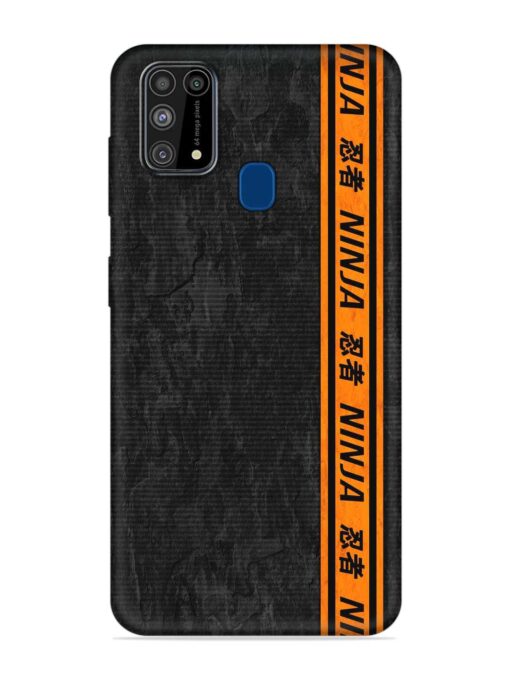 Ninja Srtips Embossed Soft Silicone Case for Samsung Galaxy M31 Zapvi