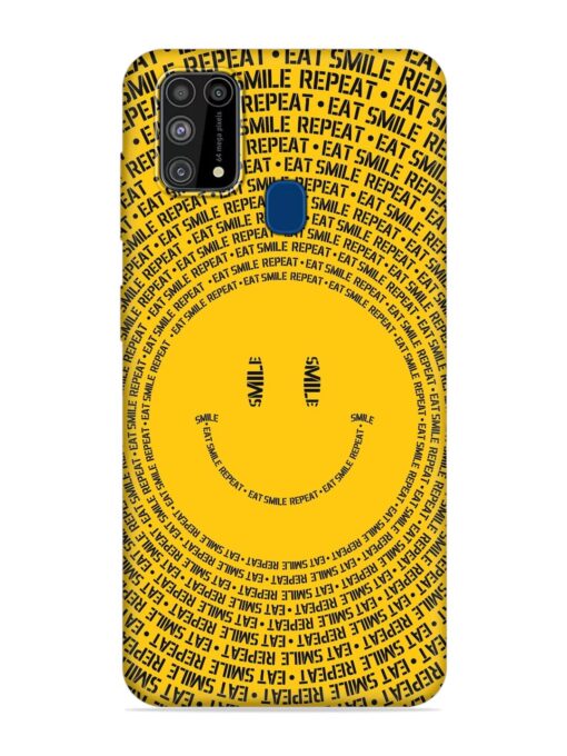 Smiley Embossed Soft Silicone Case for Samsung Galaxy M31 Zapvi