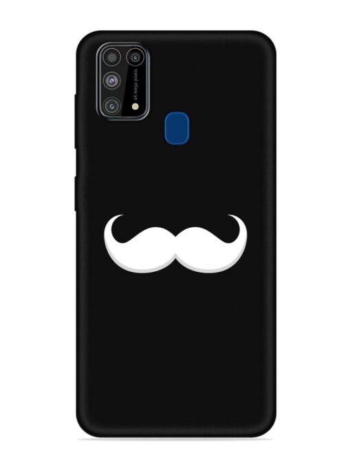 Mustache Vector Embossed Soft Silicone Case for Samsung Galaxy M31 Zapvi