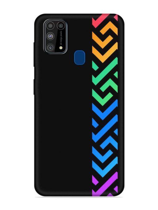 Colorshape Stripes Embossed Soft Silicone Case for Samsung Galaxy M31 Zapvi