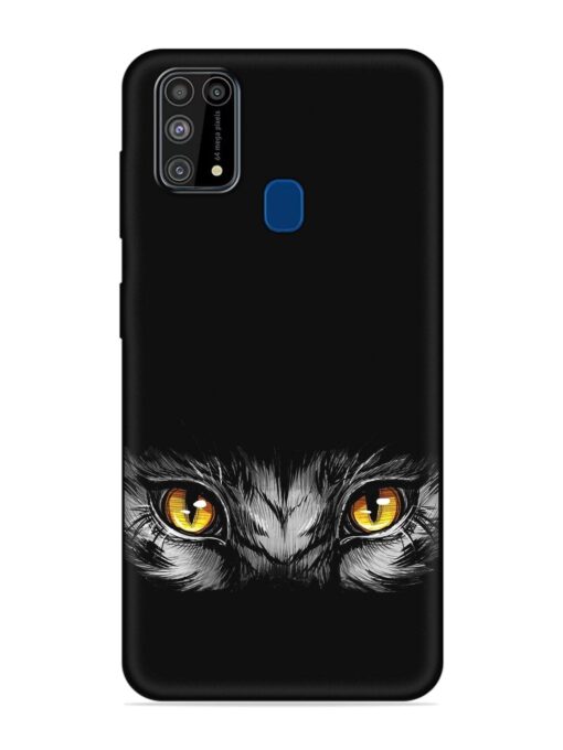 Scary Eye Embossed Soft Silicone Case for Samsung Galaxy M31