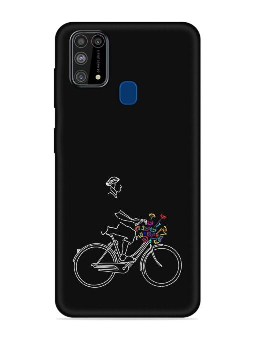 Minimalist Cycle Art Embossed Soft Silicone Case for Samsung Galaxy M31