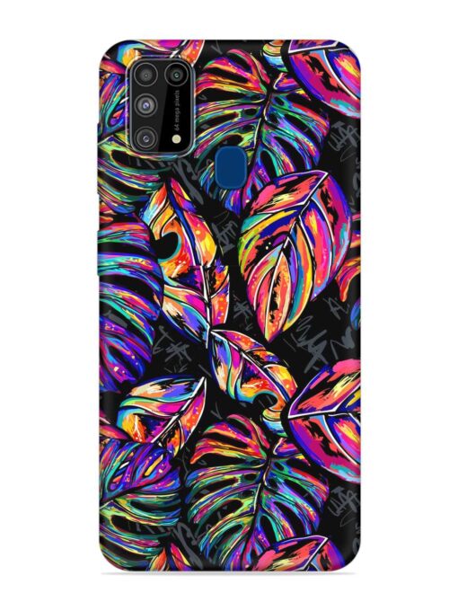 Tropical Seamless Vector Embossed Soft Silicone Case for Samsung Galaxy M31 Prime