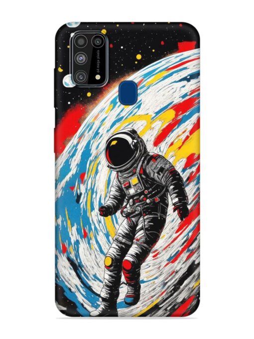 Astronaut Art Embossed Soft Silicone Case for Samsung Galaxy M31 Prime Zapvi