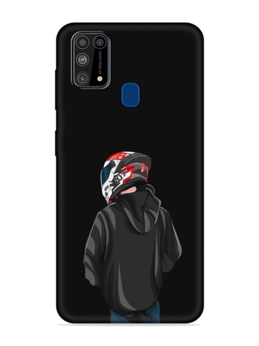 Motorcycle Rider Embossed Soft Silicone Case for Samsung Galaxy M31 Prime Zapvi