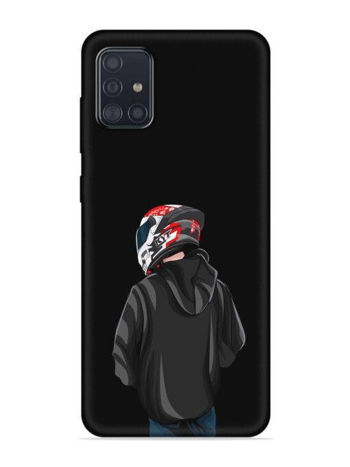 Motorcycle Rider Embossed Soft Silicone Case for Samsung Galaxy M31S Zapvi