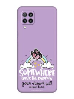 Rainbow Butterfly Design Embossed Soft Silicone Case for Samsung Galaxy M32 (4G)