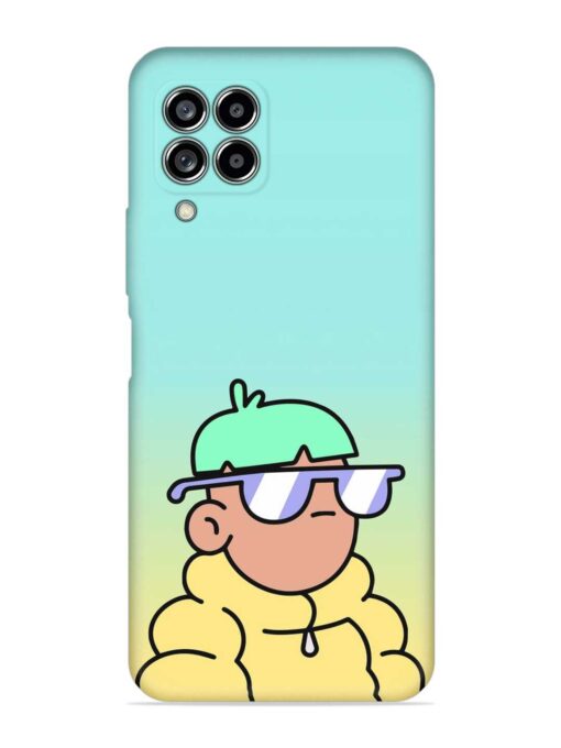 Doodles Cool Character Embossed Soft Silicone Case for Samsung Galaxy M33 (5G)