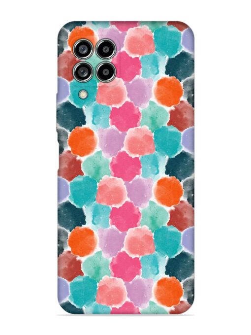 Colorful Seamless Pattern Embossed Soft Silicone Case for Samsung Galaxy M33 (5G) Zapvi