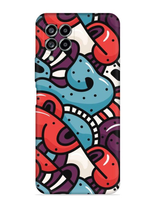 Seamless Backdrop Colorful Embossed Soft Silicone Case for Samsung Galaxy M33 (5G) Zapvi