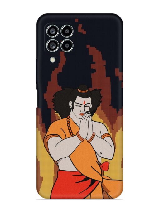 Shree Ram Vector Embossed Soft Silicone Case for Samsung Galaxy M33 (5G) Zapvi