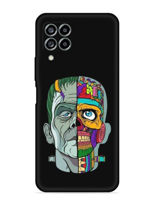 Men Vs Skull Embossed Soft Silicone Case for Samsung Galaxy M33 (5G)