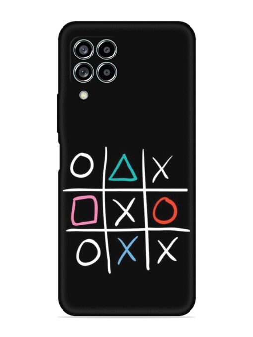 Super Neon Tic-Tac-Toe Embossed Soft Silicone Case for Samsung Galaxy M33 (5G)