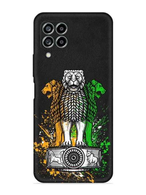 Pillars Of Ashoka Embossed Soft Silicone Case for Samsung Galaxy M33 (5G) Zapvi