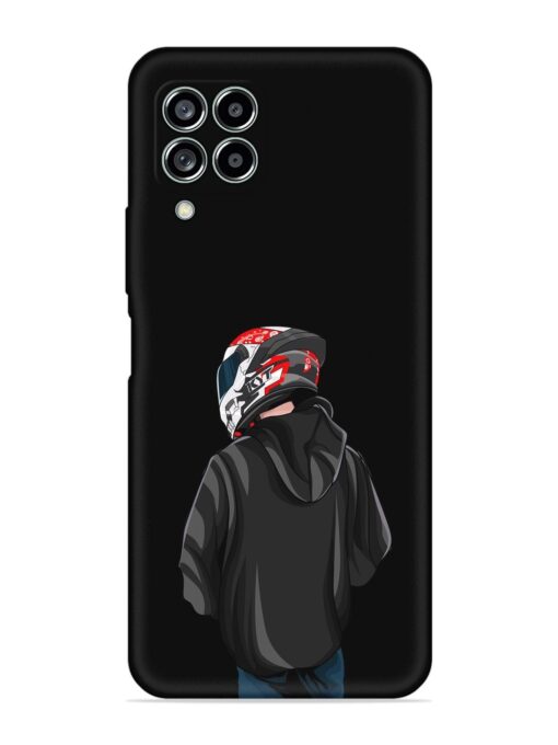 Motorcycle Rider Embossed Soft Silicone Case for Samsung Galaxy M33 (5G) Zapvi