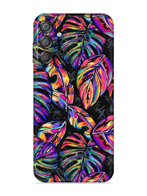 Tropical Seamless Vector Embossed Soft Silicone Case for Samsung Galaxy M35 (5G) Zapvi