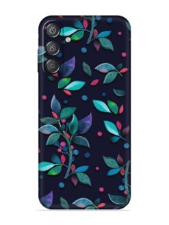 Decorative Watercolor Flower Embossed Soft Silicone Case for Samsung Galaxy M35 (5G)
