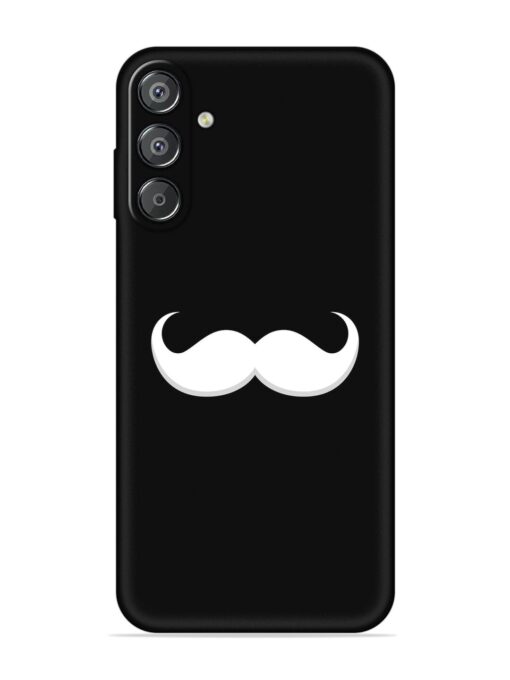 Mustache Vector Embossed Soft Silicone Case for Samsung Galaxy M35 (5G) Zapvi