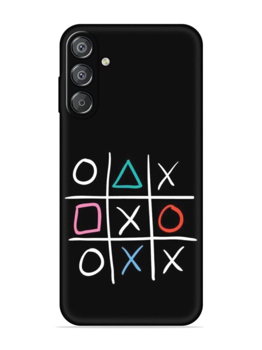 Super Neon Tic-Tac-Toe Embossed Soft Silicone Case for Samsung Galaxy M35 (5G) Zapvi