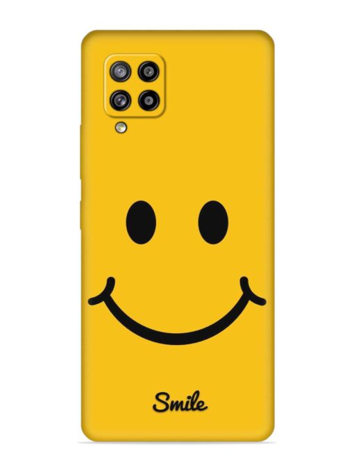 Yellow Smiley Embossed Soft Silicone Case for Samsung Galaxy M42 (5G) Zapvi