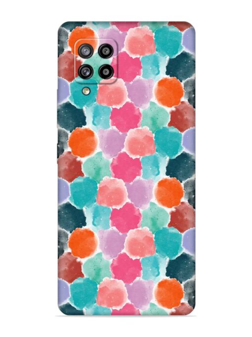 Colorful Seamless Pattern Embossed Soft Silicone Case for Samsung Galaxy M42 (5G) Zapvi