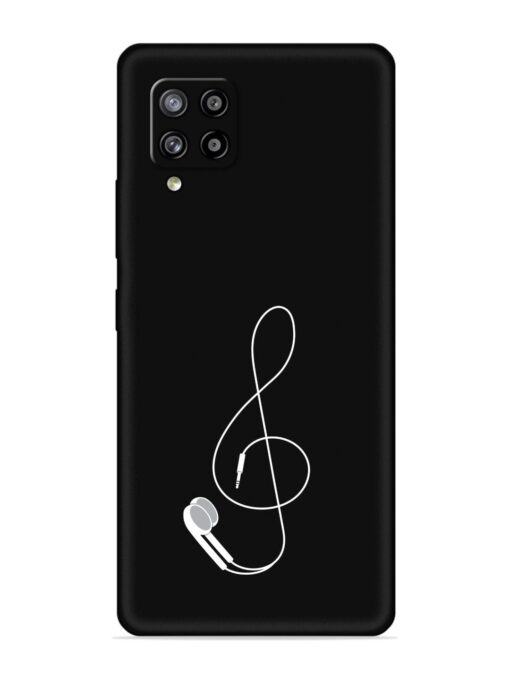 Music Earphone Vector Embossed Soft Silicone Case for Samsung Galaxy M42 (5G) Zapvi