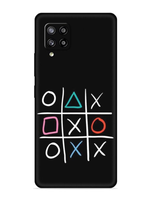 Super Neon Tic-Tac-Toe Embossed Soft Silicone Case for Samsung Galaxy M42 (5G) Zapvi