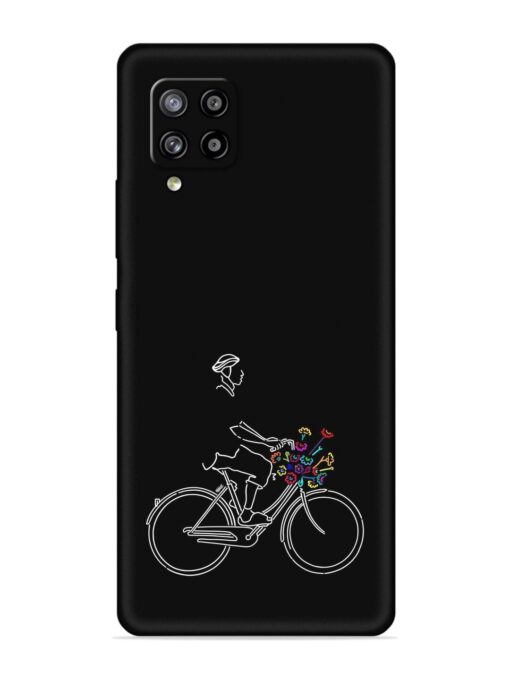 Minimalist Cycle Art Embossed Soft Silicone Case for Samsung Galaxy M42 (5G) Zapvi