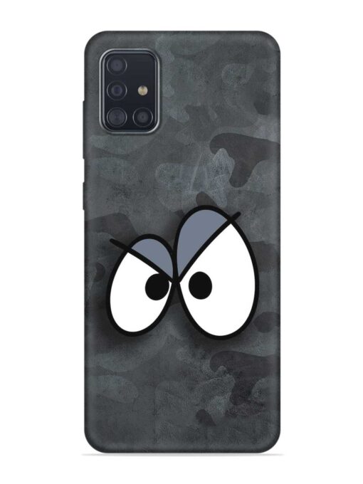 Big Eyes Night Mode Embossed Soft Silicone Case for Samsung Galaxy M51 Zapvi