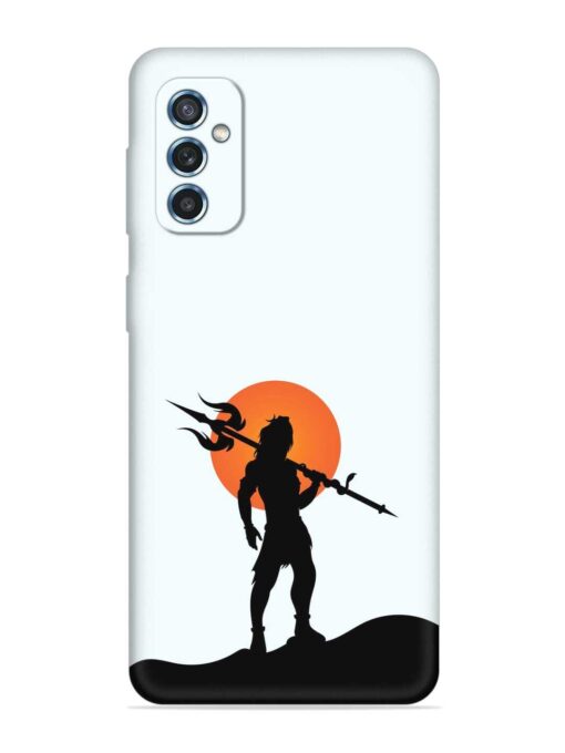 Lord Mahadev Trendy Embossed Soft Silicone Case for Samsung Galaxy M52 (5G) Zapvi