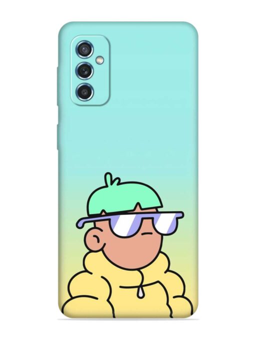 Doodles Cool Character Embossed Soft Silicone Case for Samsung Galaxy M52 (5G) Zapvi