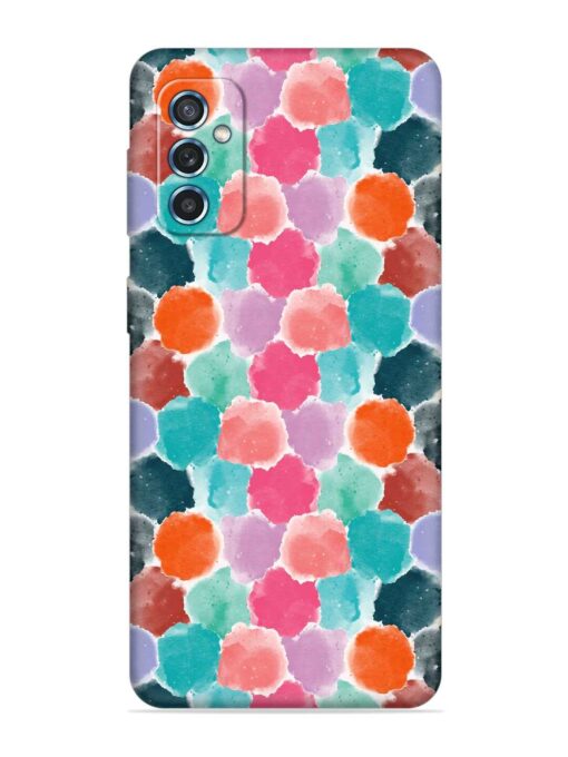 Colorful Seamless Pattern Embossed Soft Silicone Case for Samsung Galaxy M52 (5G) Zapvi