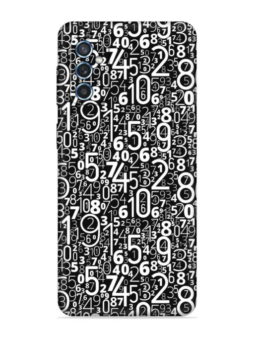 Many Numbers Different Embossed Soft Silicone Case for Samsung Galaxy M52 (5G) Zapvi