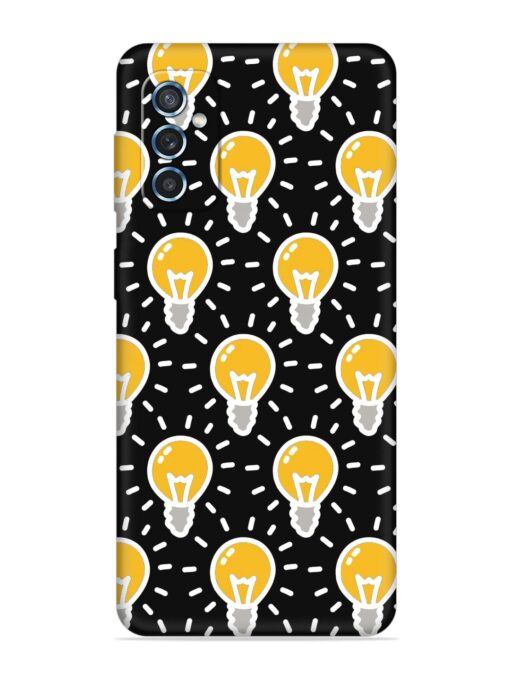 Light Bulb Seamless Embossed Soft Silicone Case for Samsung Galaxy M52 (5G) Zapvi