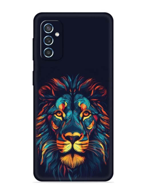 Colorful Lion Embossed Soft Silicone Case for Samsung Galaxy M52 (5G) Zapvi