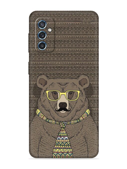 Grizzly Bear Embossed Soft Silicone Case for Samsung Galaxy M52 (5G) Zapvi