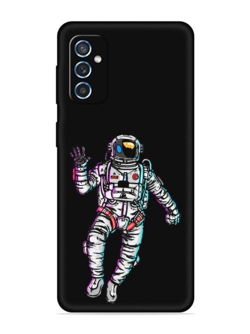 Spaceman Embossed Soft Silicone Case for Samsung Galaxy M52 (5G) Zapvi