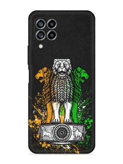 Pillars Of Ashoka Embossed Soft Silicone Case for Samsung Galaxy M53 (5G)