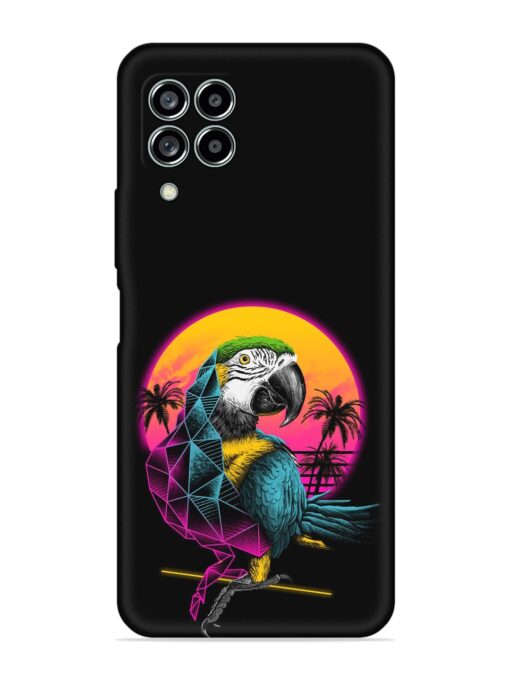 Rad Parrot Embossed Soft Silicone Case for Samsung Galaxy M53 (5G) Zapvi