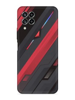 Material Desk Art Embossed Soft Silicone Case for Samsung Galaxy M53 (5G)