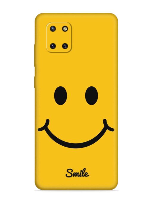 Yellow Smiley Embossed Soft Silicone Case for Samsung Galaxy Note 10 Lite