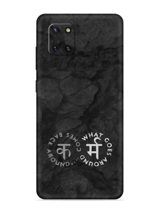 Karma Hindi Word Embossed Soft Silicone Case for Samsung Galaxy Note 10 Lite