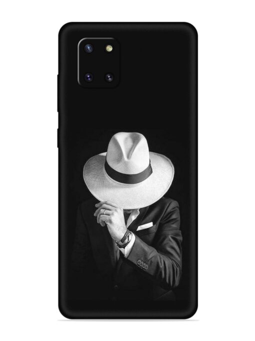 Men Under Hat Embossed Soft Silicone Case for Samsung Galaxy Note 10 Lite