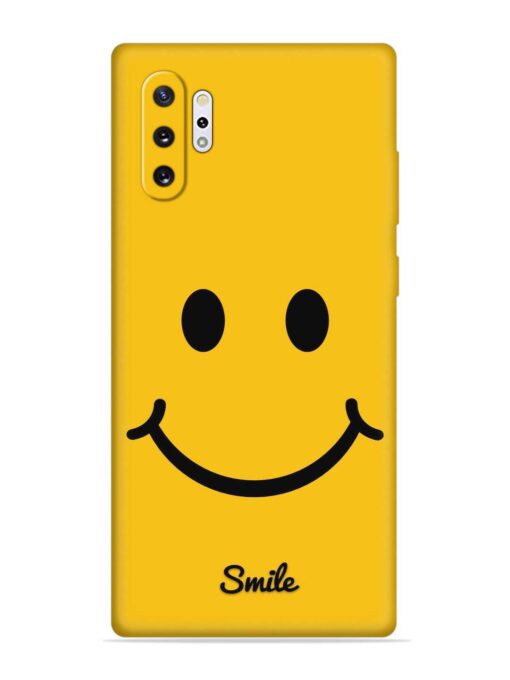 Yellow Smiley Embossed Soft Silicone Case for Samsung Galaxy Note 10 Plus Zapvi